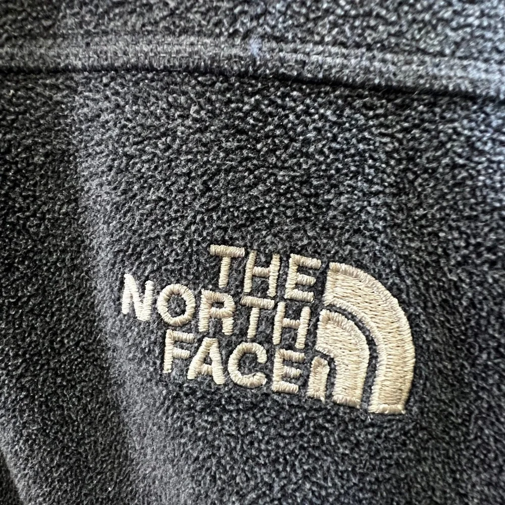 The North Face Men Jacket XL Black Gray‎ Mock Neck Full Zip Logo Gorpcore